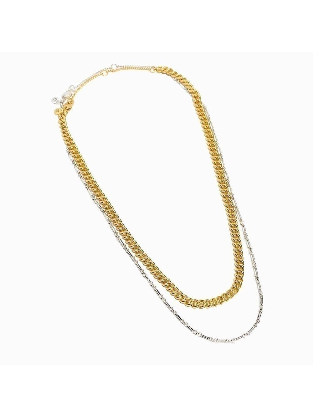 Madewell Mixed Metal Chain Necklace Set - Picture 2 of 13